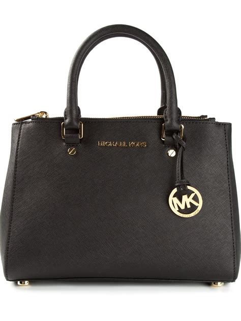 michael kors sutton black tote bag|Black Michael Kors Handbags .